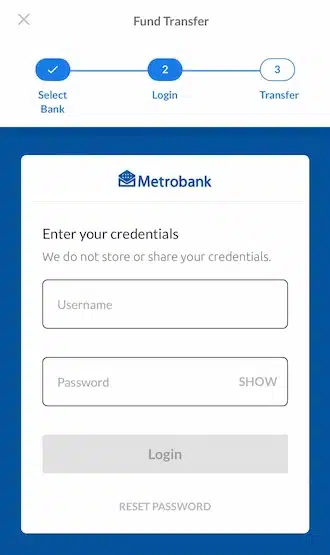 ?Step 3: Please log in to your bank account to make an online bank transfer.