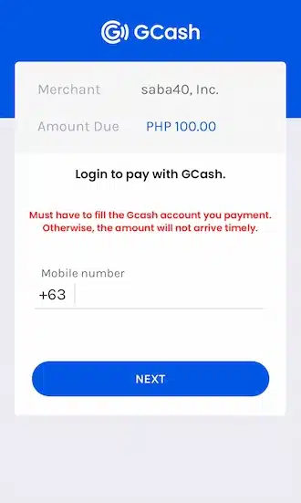 ?Step 3: Please log in to your GCash account to pay.