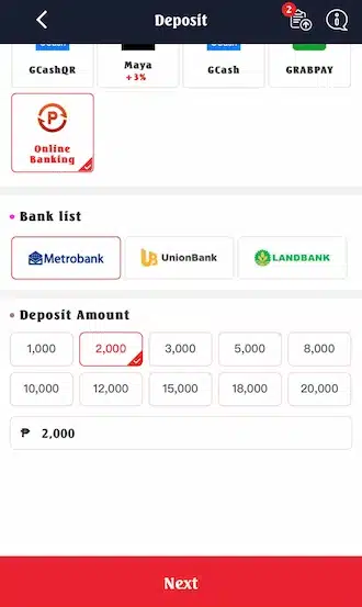 ?Step 2: Select the payment amount and click NEXT.